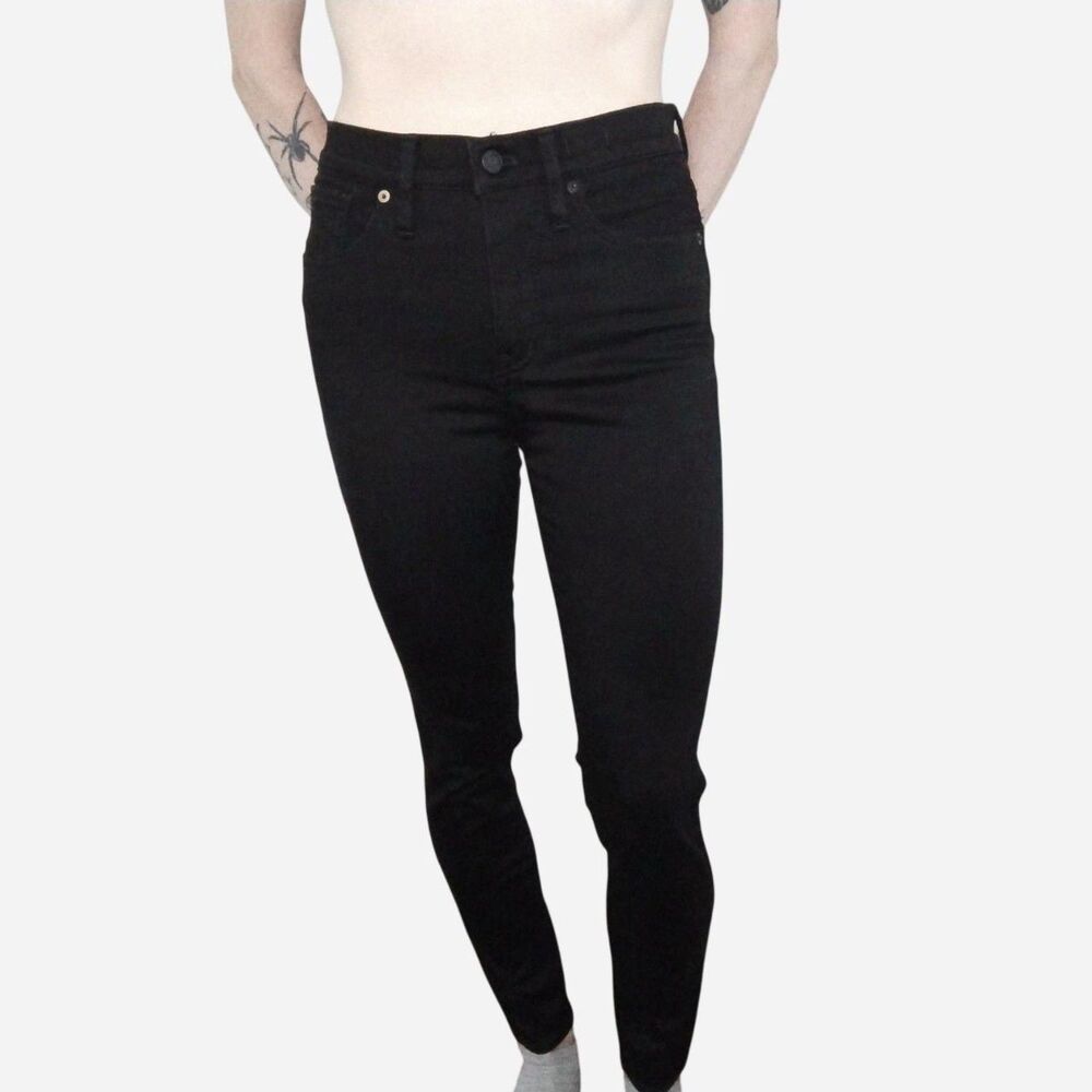 Madewell 10" High-Rise Skinny Jeans Size 26 Black